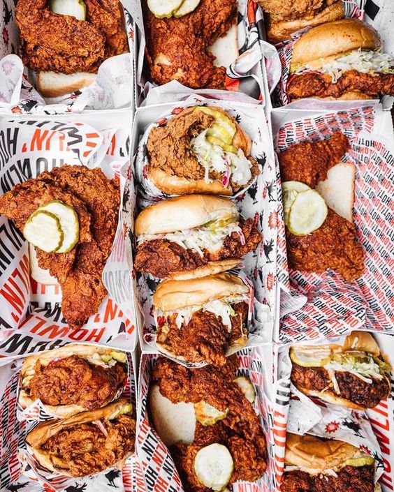 Fried Chicken fast food chains and how they use typography to create a brand that sells. 